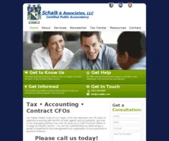 Schalkandassociates.com(CPA Las Vegas) Screenshot