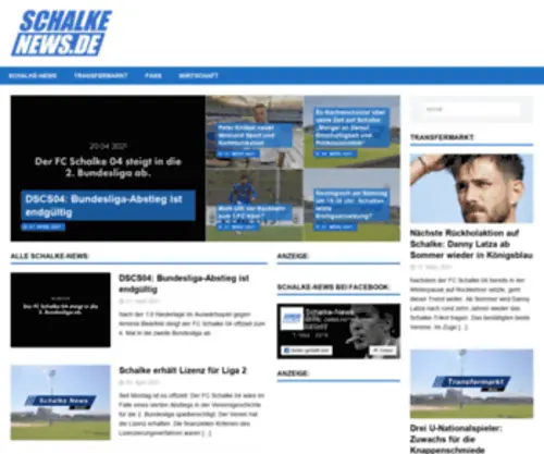 Schalke-News.de(Das unabhängige Magazin zum FC Schalke 04. Aktuelle Fußball) Screenshot