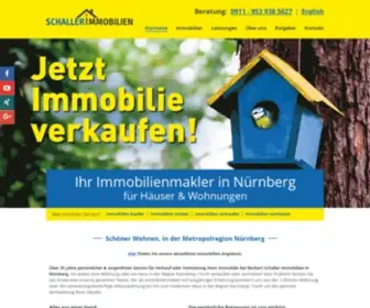 Schaller-Immobilien.de(Ihr Immobilienmakler in Nürnberg) Screenshot