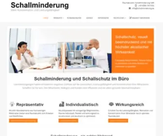 Schallminderung.de(Bessere Raumakustik im Büro) Screenshot