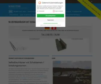 Schalsteine24.de(Selbstbauhäuser mit Schalsteinen) Screenshot