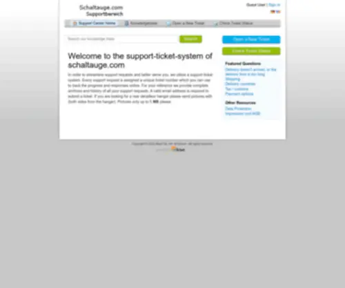 Schaltauge-Support.com(OsTicket) Screenshot