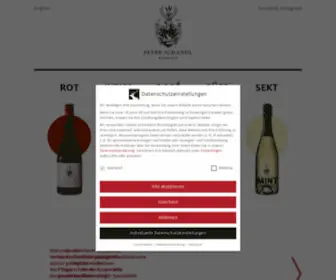 Schandlwein.com(Weingut Peter Schandl) Screenshot