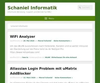 Schaniel.com(Schaniel Informatik) Screenshot