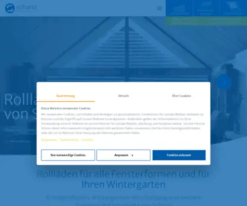 Schanz.de(Rollläden für Fensterformen & Wintergarten) Screenshot