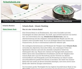 Schariabank.org(Islam Banken und islamkonforme Finanzprodukte (Islamic Banking)) Screenshot