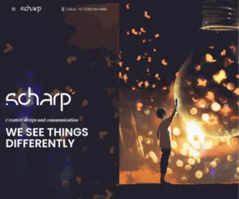 Scharp.co.za(Design and Communication Consultancy) Screenshot