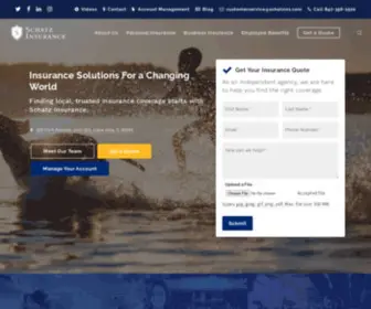 Schatzins.com(Schatz Insurance) Screenshot