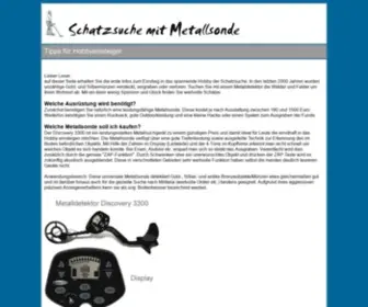 Schatzsuchen.de(Schatzsuche mit Metalldetektor) Screenshot