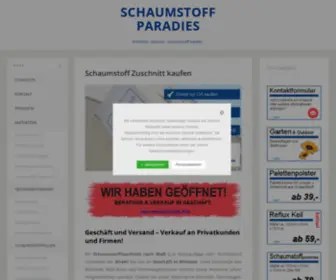 Schaumstoffparadies.de(Dünner schaumstoff) Screenshot