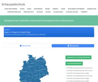 Schauspielschule.com(Die Schauspielschulen in Deutschland) Screenshot