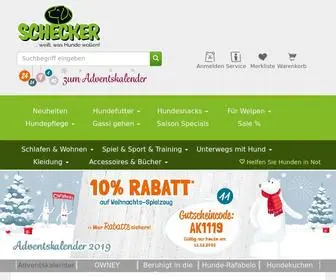 Schecker.de(Ihr Hundeshop fÃ¼r Hund und Herrchen) Screenshot