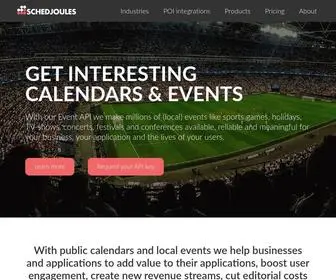 Schedjoules.com(Event API for Public Calendars & Local Events I SchedJoules) Screenshot