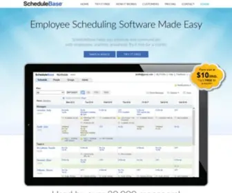 Schedulebase.com(Employee Scheduling Software) Screenshot
