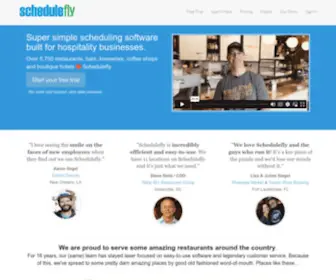 Schedulefly.com(Online Restaurant Employee Scheduling Software by Schedulefly) Screenshot