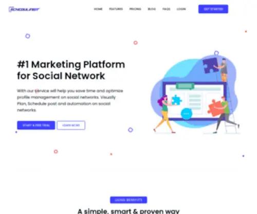 Schedulingit.com(Social Marketing Tool) Screenshot