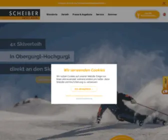 Scheibersport.com(Skiverleih Obergurgl) Screenshot