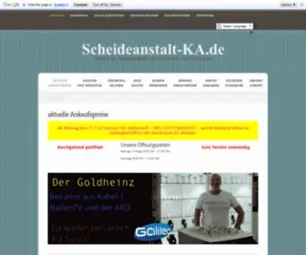 Scheideanstaltka.de(Scheideanstalt in Karlsruhe) Screenshot