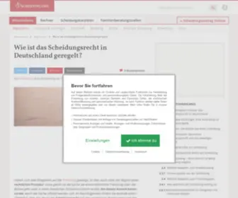 Scheidungsrecht.org(Scheidungsrecht in Deutschland) Screenshot