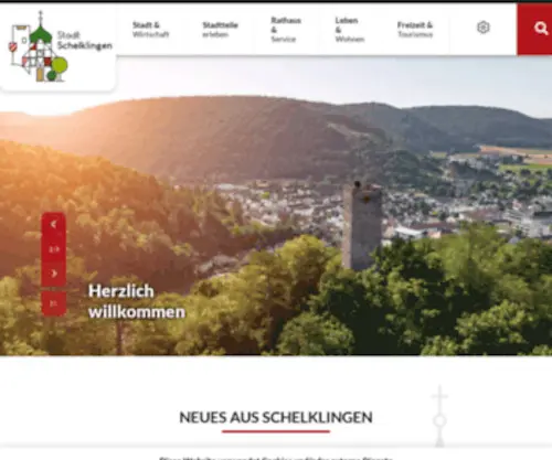 Schelklingen.de(Willkommen in Schelklingen) Screenshot