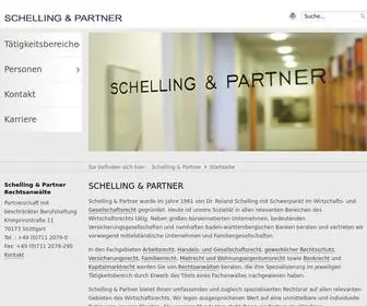 Schelling.de(Schelling & Partner in Stuttgart) Screenshot