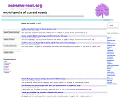 Schema-Root.com(Schema-Root.org Encyclopedia of Current Events) Screenshot