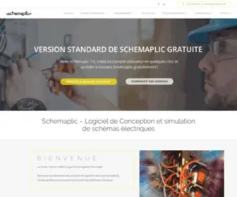 Schemaplic.fr(Bienvenue sur le site Internet dédié à la gamme du logiciel Schemaplic) Screenshot