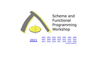 Schemeworkshop.org(Scheme and Functional Programming Workshop) Screenshot
