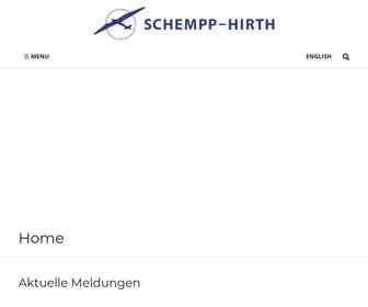 Schempp-Hirth.com(SCHEMPP-HIRTH Flugzeugbau GmbH) Screenshot