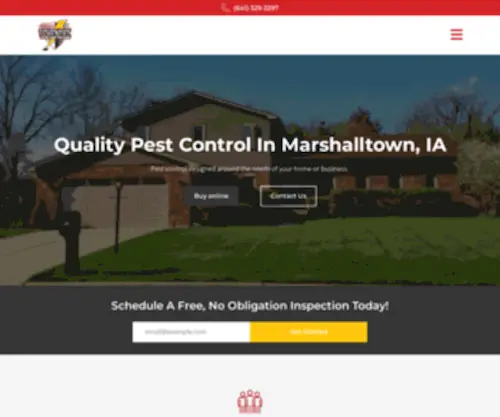 Schendelpestcontrol.com(Marshalltown Pest Control Services) Screenshot