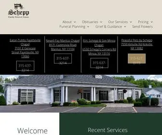 Scheppfamily.com(Schepp Funeral Home) Screenshot