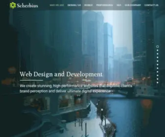 Scherbius.com(Web Design and Development studio in Chicago) Screenshot