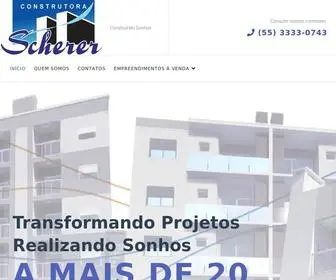 Schererconstrutora.com.br(Construtora Scherer) Screenshot
