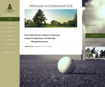 Scherwood.com(Scherwood Golf) Screenshot