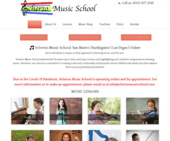 Scherzomusicschool.com(Scherzo Music School San Mateo) Screenshot