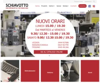 Schiavotto.it(Schiavotto Negozi di Elettrodomestici a Vicenza) Screenshot