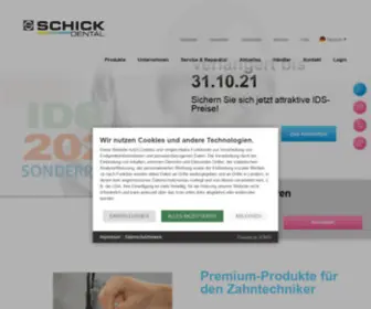 Schick-Dental.de Screenshot