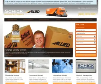 Schickusa.com(Orange County Movers) Screenshot