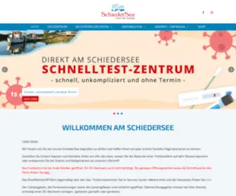 Schiedersee.de(Willkommen am SchiederSee) Screenshot