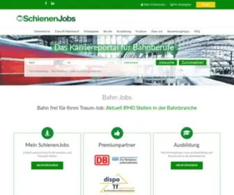Schienenjobs.de(Ihre Jobbörse für attraktive Bahn) Screenshot