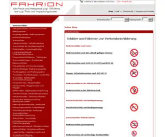 Schilder-Fahrion.de(Schilder Fahrion) Screenshot