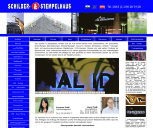 Schilderhaus.at(Schilder & Stempelhaus Reklameanlagen) Screenshot