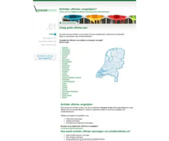 Schilderoffertes.nl(Vraag gratis schilder offertes aan bij schildersbedrijven) Screenshot