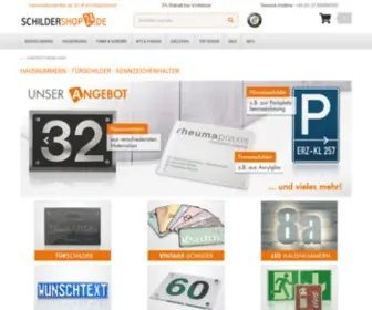 Schildershop24.de(Hausnummern) Screenshot