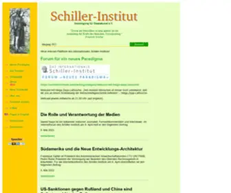 Schiller-Institut.de(Hier finden Sie hier aktuelle Vorschläge des Schiller) Screenshot