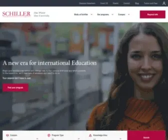Schiller.edu(Schiller International University) Screenshot