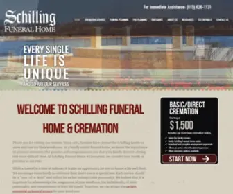 Schillingfuneralhome.com(Schilling Funeral Home & Cremation) Screenshot