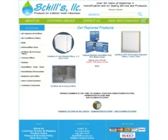 Schills-Humidifier.com(Schill's, llc) Screenshot