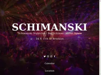 Schimanskinyc.com(Schimanski New York) Screenshot