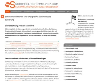 Schimmel-Schimmelpilz.com(Tipps und Fakten gegen Schimmelpilz) Screenshot